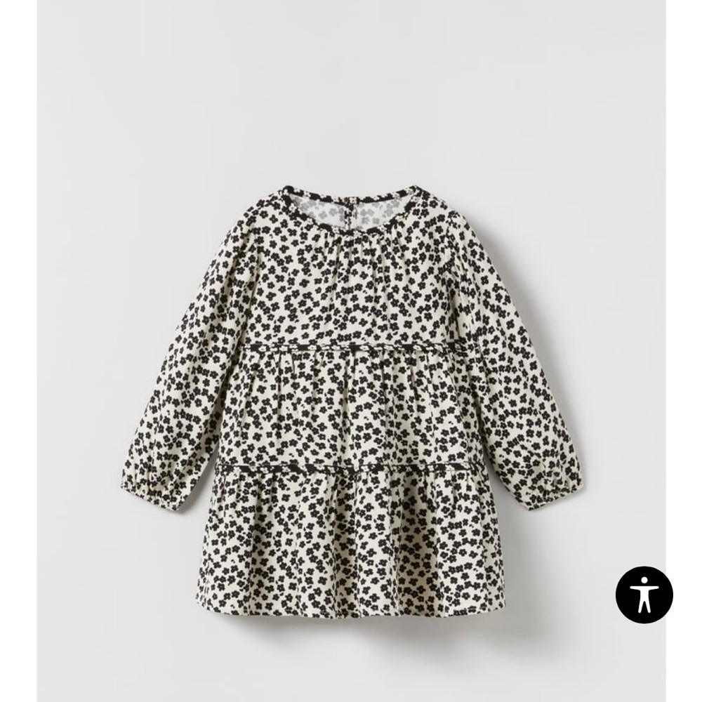 PLEATED FLORAL DRESS (2-3yrs)